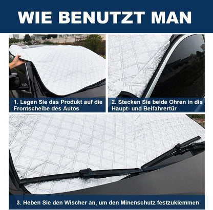 Wuiil Frontscheibenabdeckung Auto Schutz Winter Schnee Frost Sonne