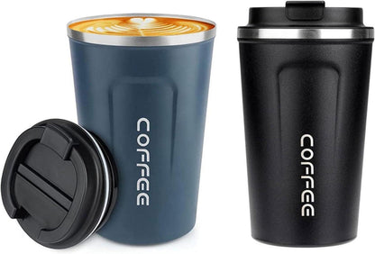 Kaffeebecher to go Thermobecher Auslaufsicher 380ml 2er Set