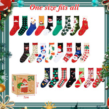 Weihnachtssocken Adventskalender Geschenkboxen 24 Paar Damen