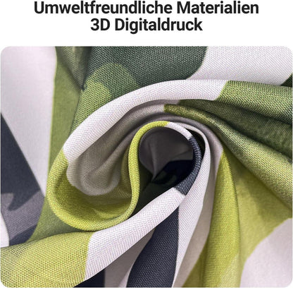 Duschvorhang Abdruck Blätter 180x200cm Wasserabweisend und Waschbar