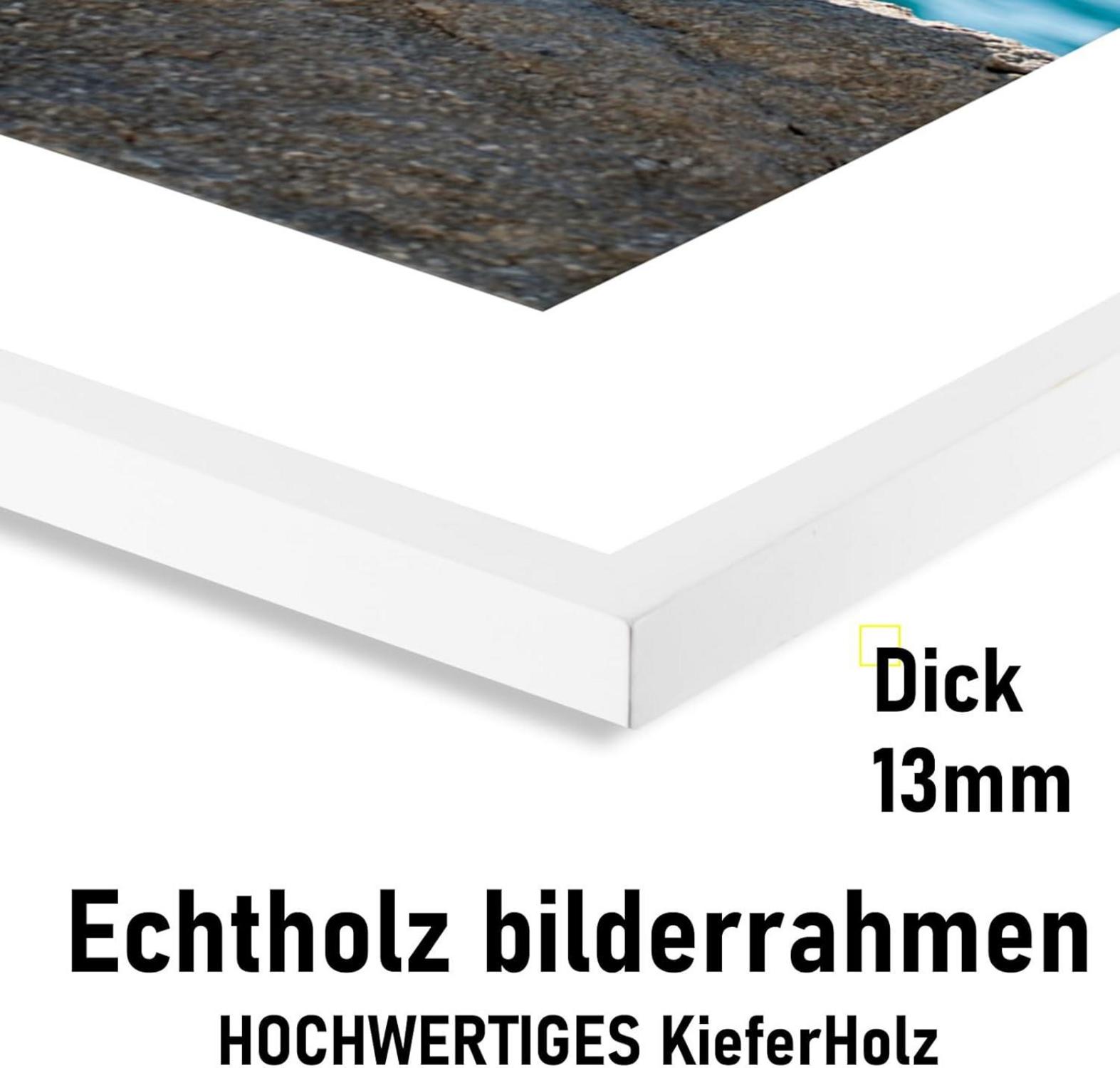 Kollyseek Bilderrahmen 40x60cm Echtholz Acrylglas Kieferholz