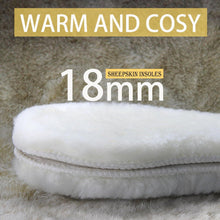 Lammfell Einlegesohlen Winter warme Sohlen Schaffell Thermo