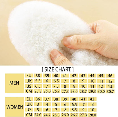 Lammfell Einlegesohlen Schaffell Warme Thermo Weiche Sohlen Gummistiefel 38EU