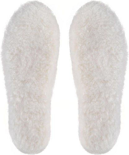 Lammfell Einlegesohlen für Damen Herren Winter Hausschuhe 42EU