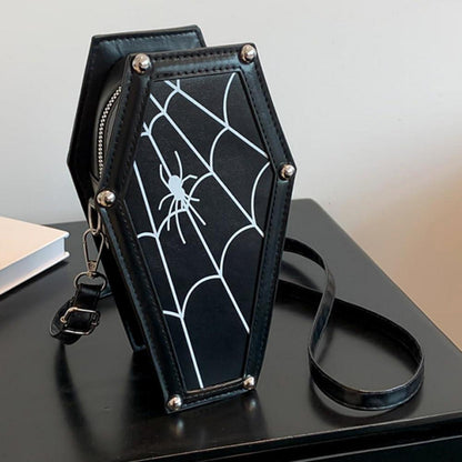 Halloween Umhängetasche Gothic Sarg Form Crossbody