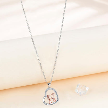 925 Sterling Silber Halskette für Schwestern, verstellbar