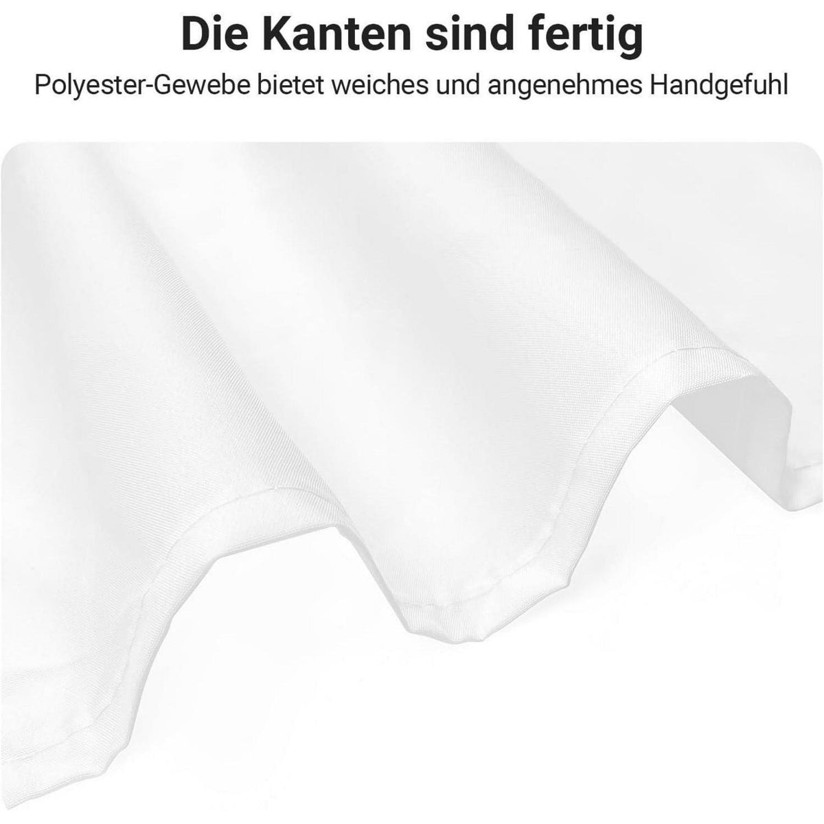 Duschvorhang Reinweiß 240x200cm Textil Wasserabweisend Waschbar