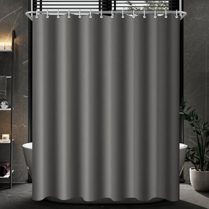 Duschvorhang Dunkelgrau Antischimmel Polyester Wasserdicht 240x200 cm