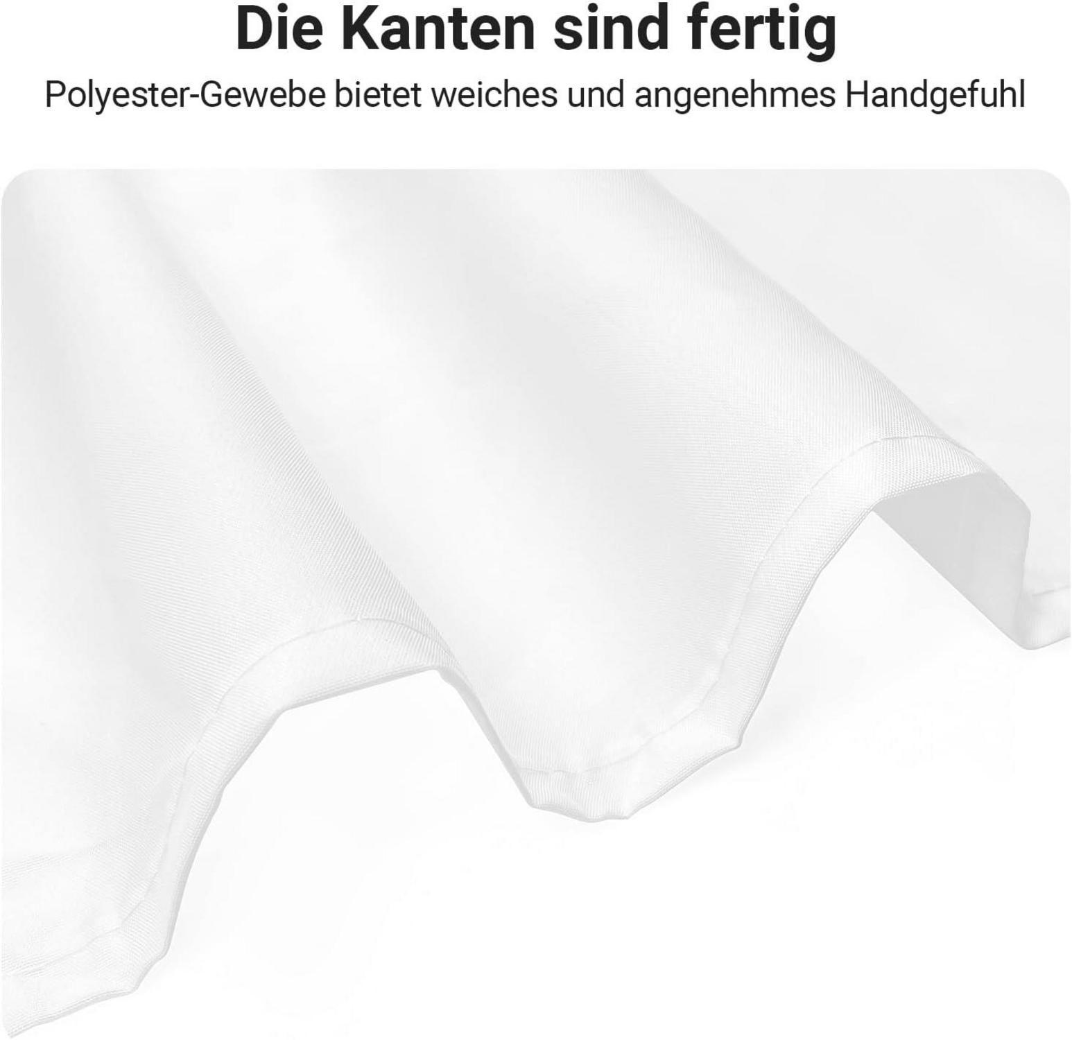 Duschvorhang 200x200cm Reinweiß Wasserabweisend Anti-Schimmel Textil