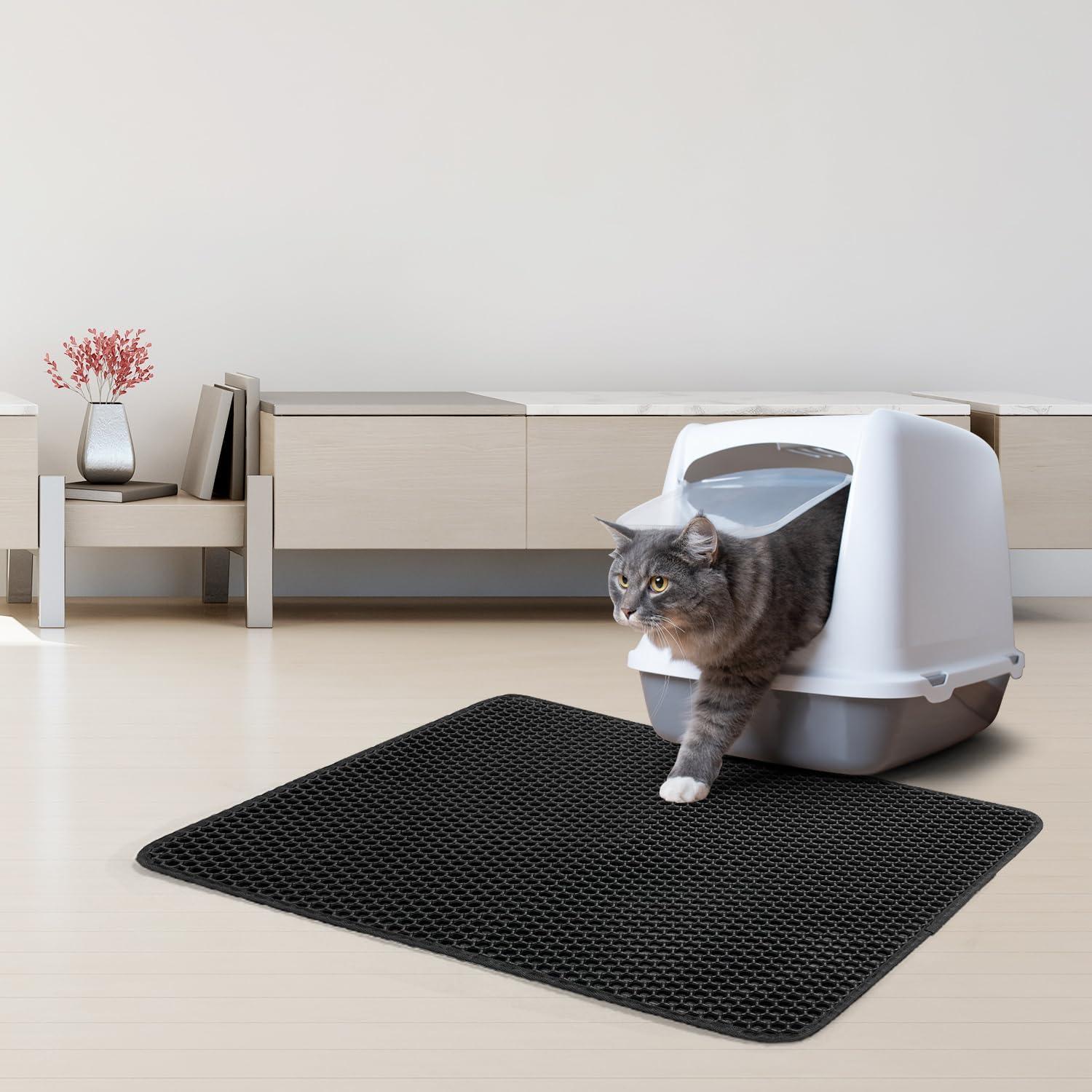 Katzenklo Matte 45x60cm Doppelschicht wasserdicht rutschfest Urin Proof