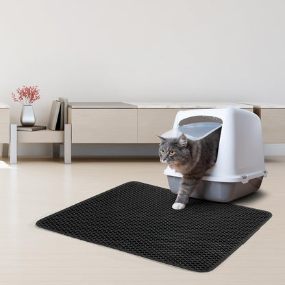 Katzenklo Matte 45x60cm Doppelschicht wasserdicht rutschfest Urin Proof