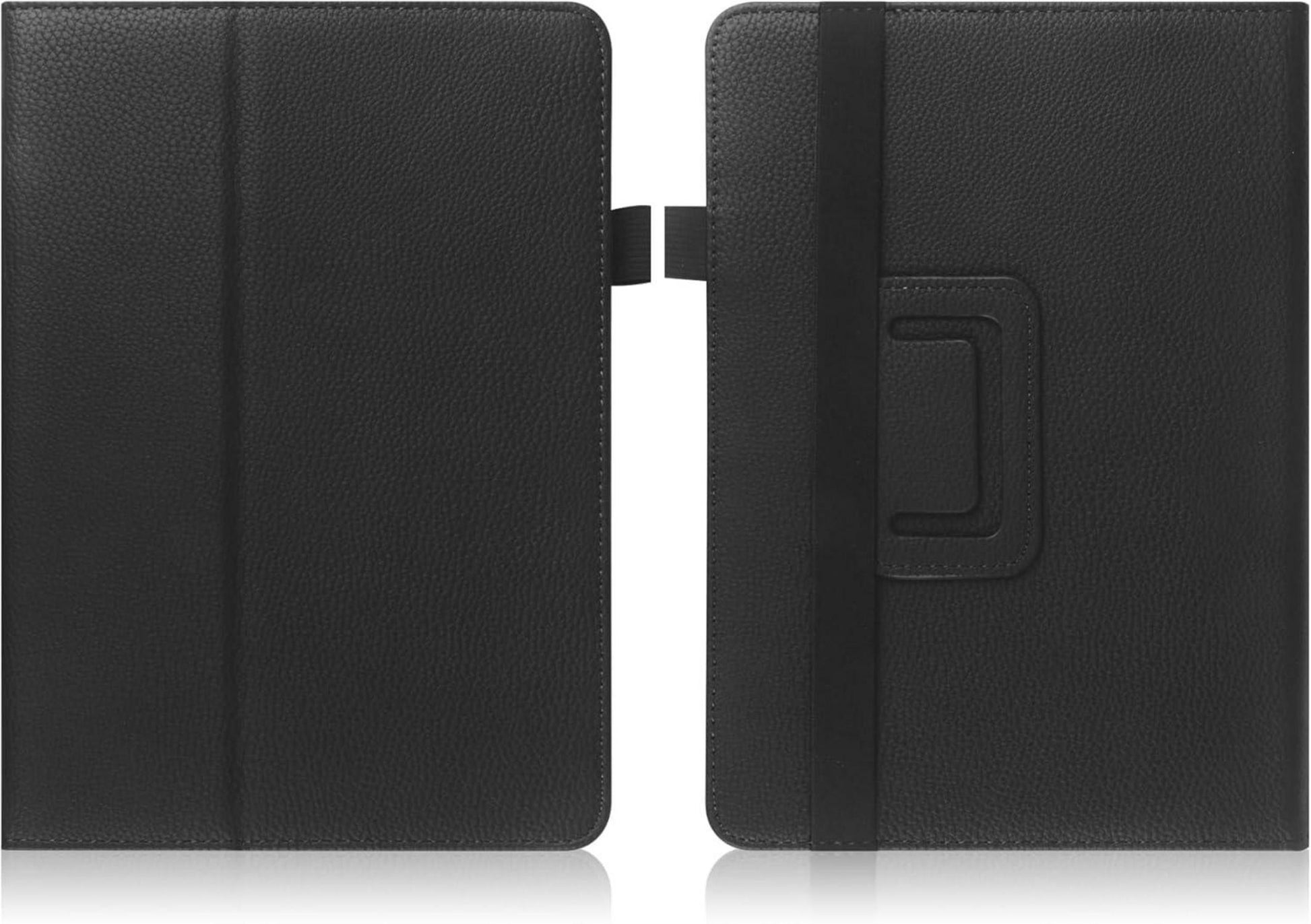 Tablet Hülle 7-8 Zoll verstellbar Ständer Handschlaufe Schwarz