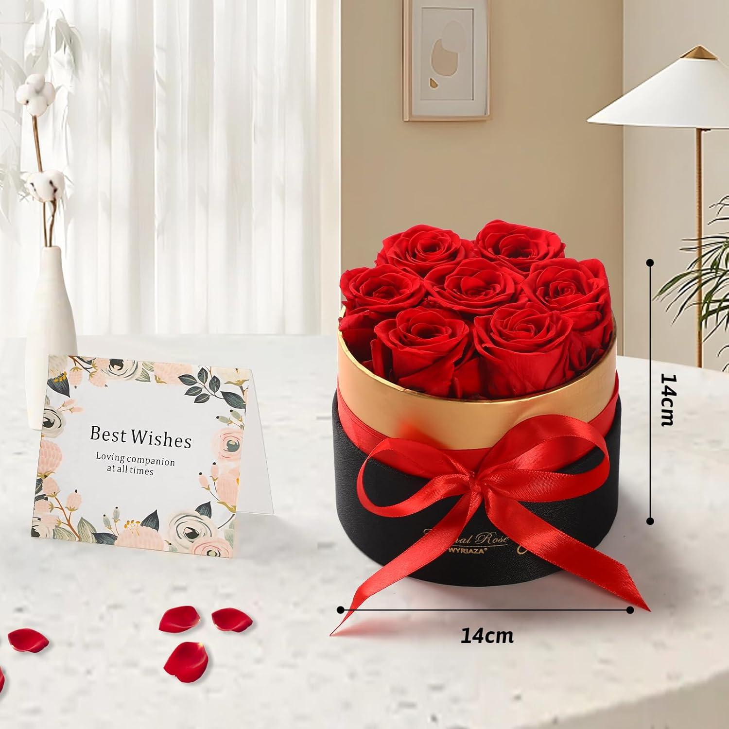 Ewige Rose Geschenkbox für Frauen Weihnachten Valentinstag Muttertag