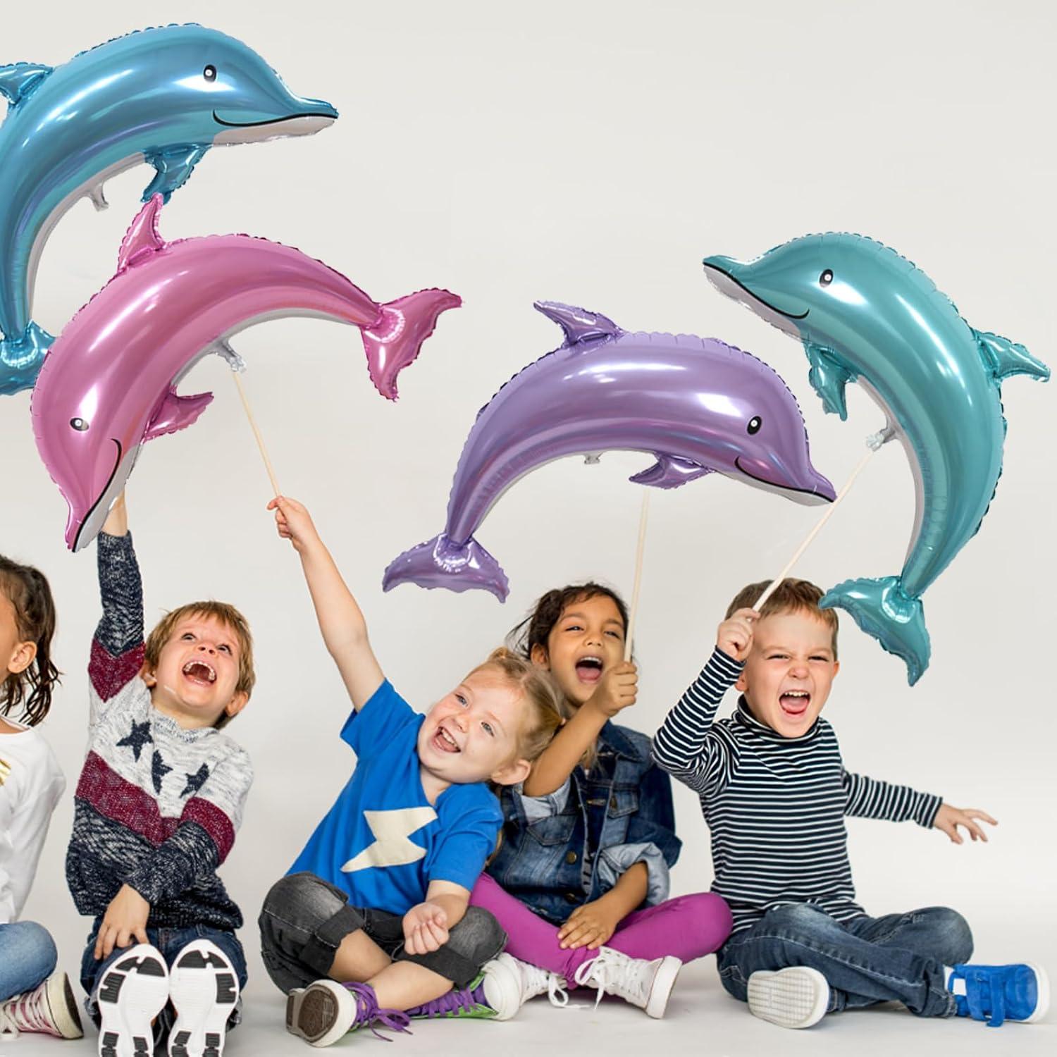 Meerestiere Folienballon Set Kindergeburtstag Deko 4 Stück