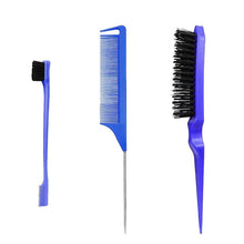 3-teiliges Haarkamm-Set für Friseure und Zuhause, Borsten Friseur Kamm