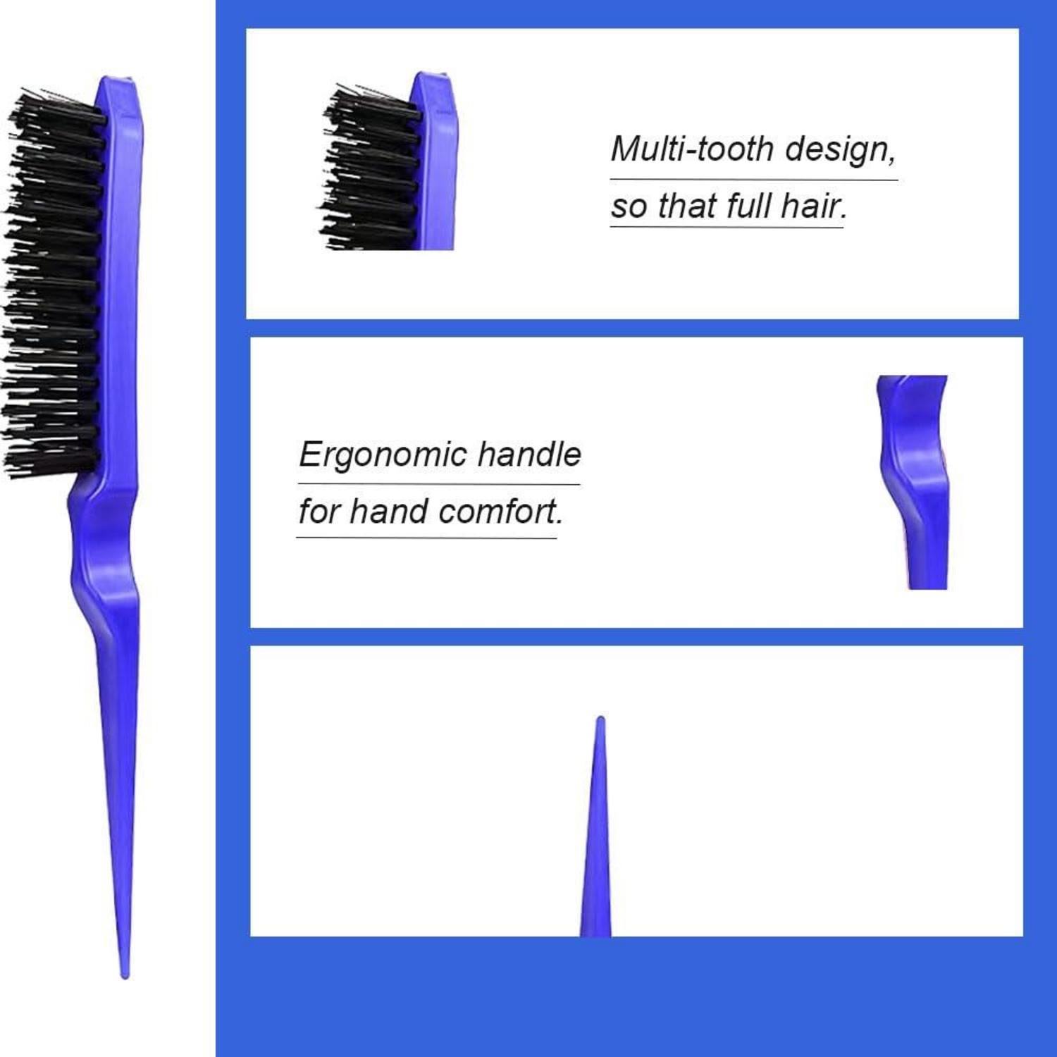 3-teiliges Haarkamm-Set für Friseure und Zuhause, Borsten Friseur Kamm