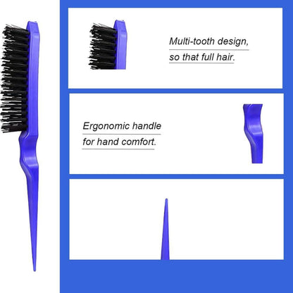 3-teiliges Haarkamm-Set für Friseure und Zuhause, Borsten Friseur Kamm