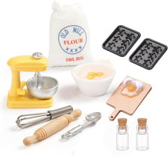 Miniatur Wichtel Zubehör Set für Wichteltür Weihnachten Backen