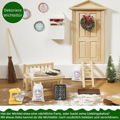 Miniatur Wichtel Zubehör Set für Wichteltür Weihnachten Backen