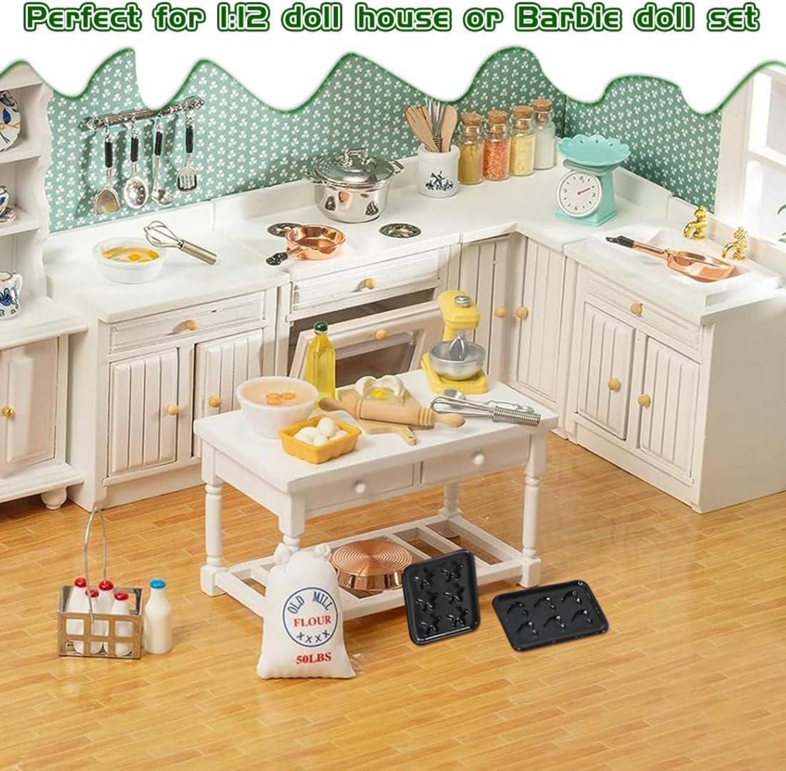 Miniatur Wichtel Backset 12tlg für Weihnachten & Puppenhaus