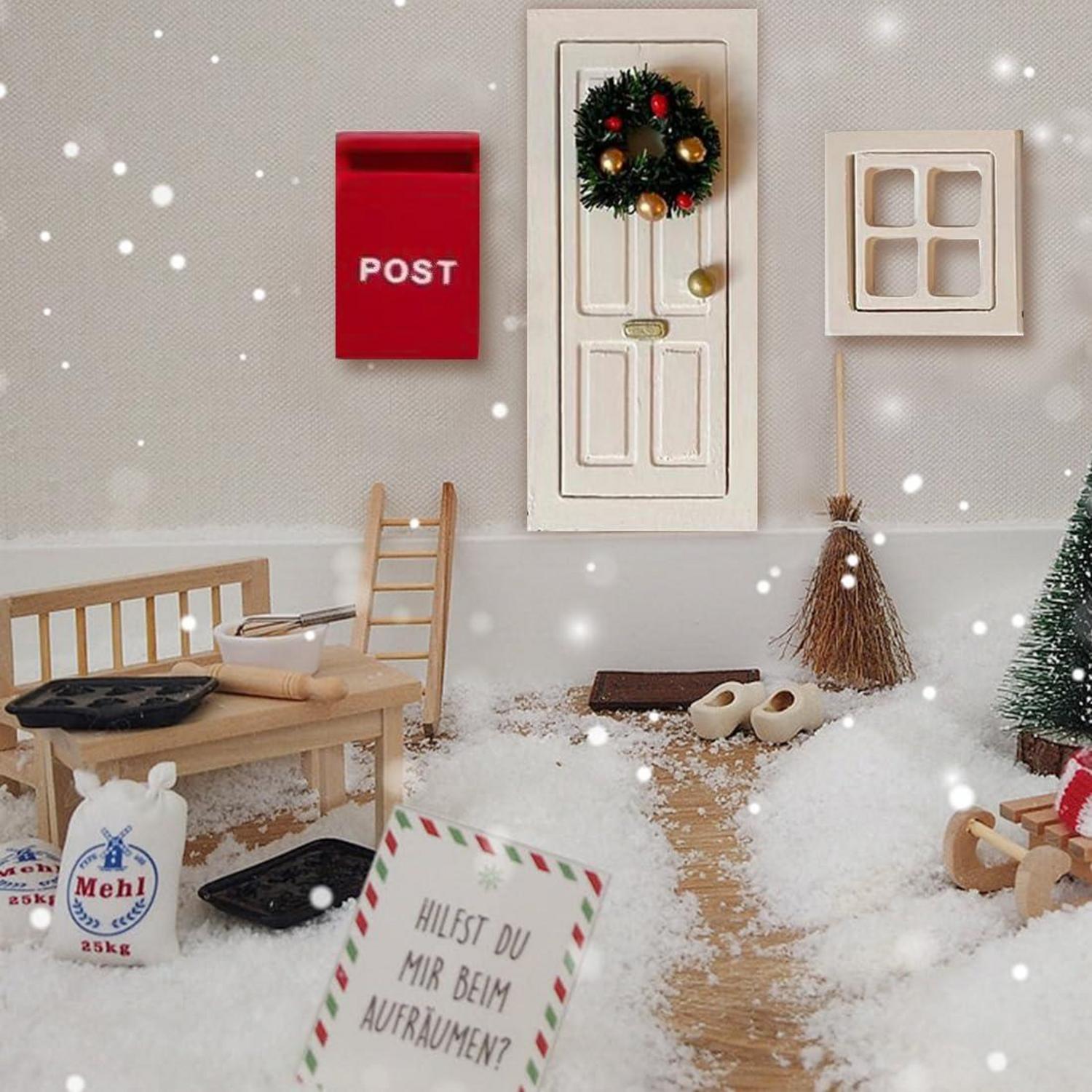 Wichtel Zubehör Set Miniatur Backen 1/12 Puppenhaus Weihnachten