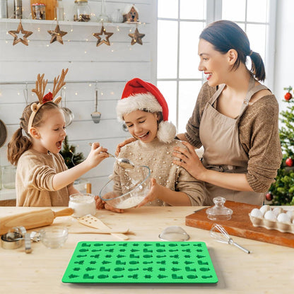 Weihnachten Silikon Schokoladenform Xmas Element Backform Antihaft für
