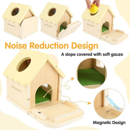 Montessori 5in1 Holzspielzeug ab 1 Jahr Motorik Geschenk