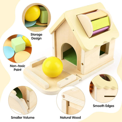 Montessori 5in1 Holzspielzeug ab 1 Jahr Motorik Geschenk