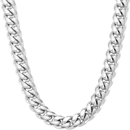 Herren Panzerkette 18 Karat Vergoldet Edelstahl 10/12mm, 46-66cm