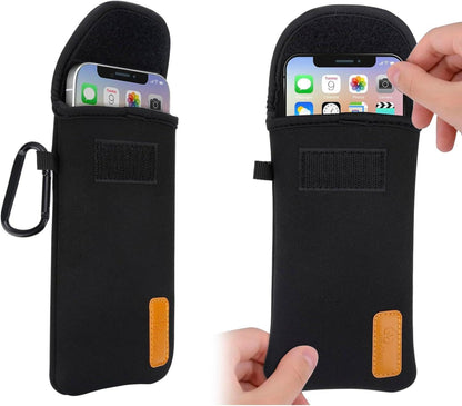 Handyhülle Neopren Tasche für Smartphones 6,5 Zoll, Schwarz