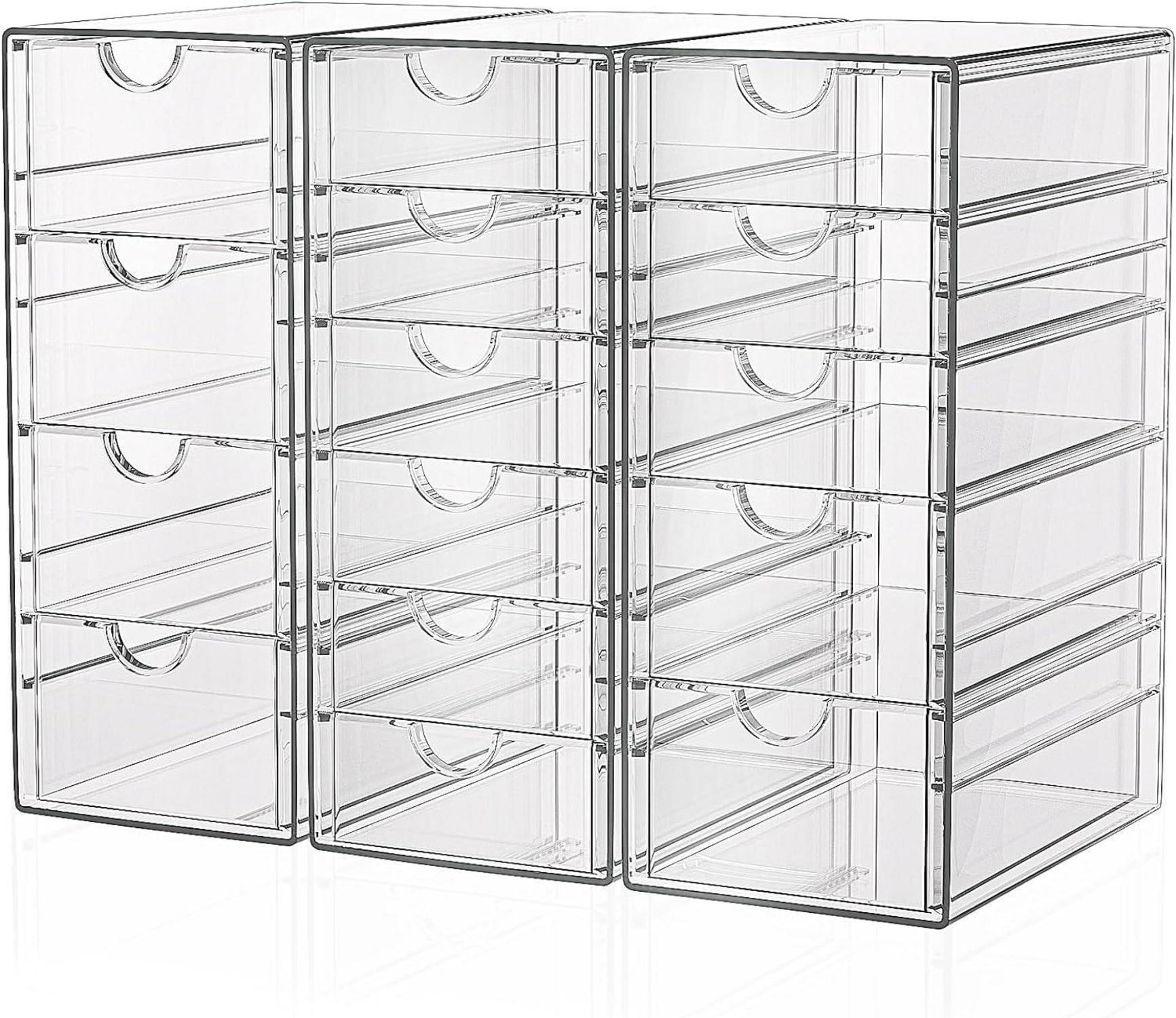 Transparente Schubladenboxen 15 Schubladen Acryl Organizer