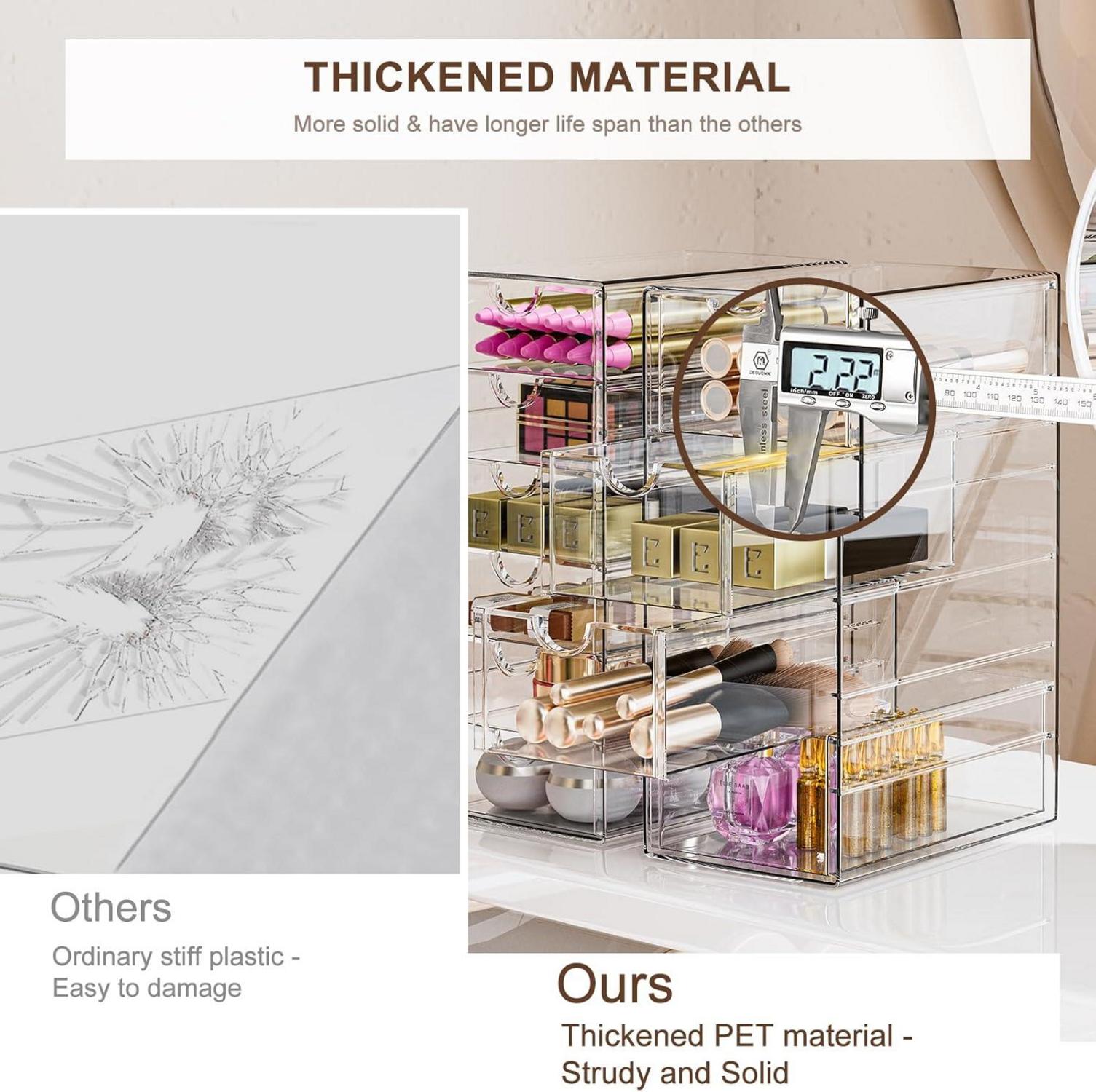 Schubladenboxen Organizer transparent Acryl 15