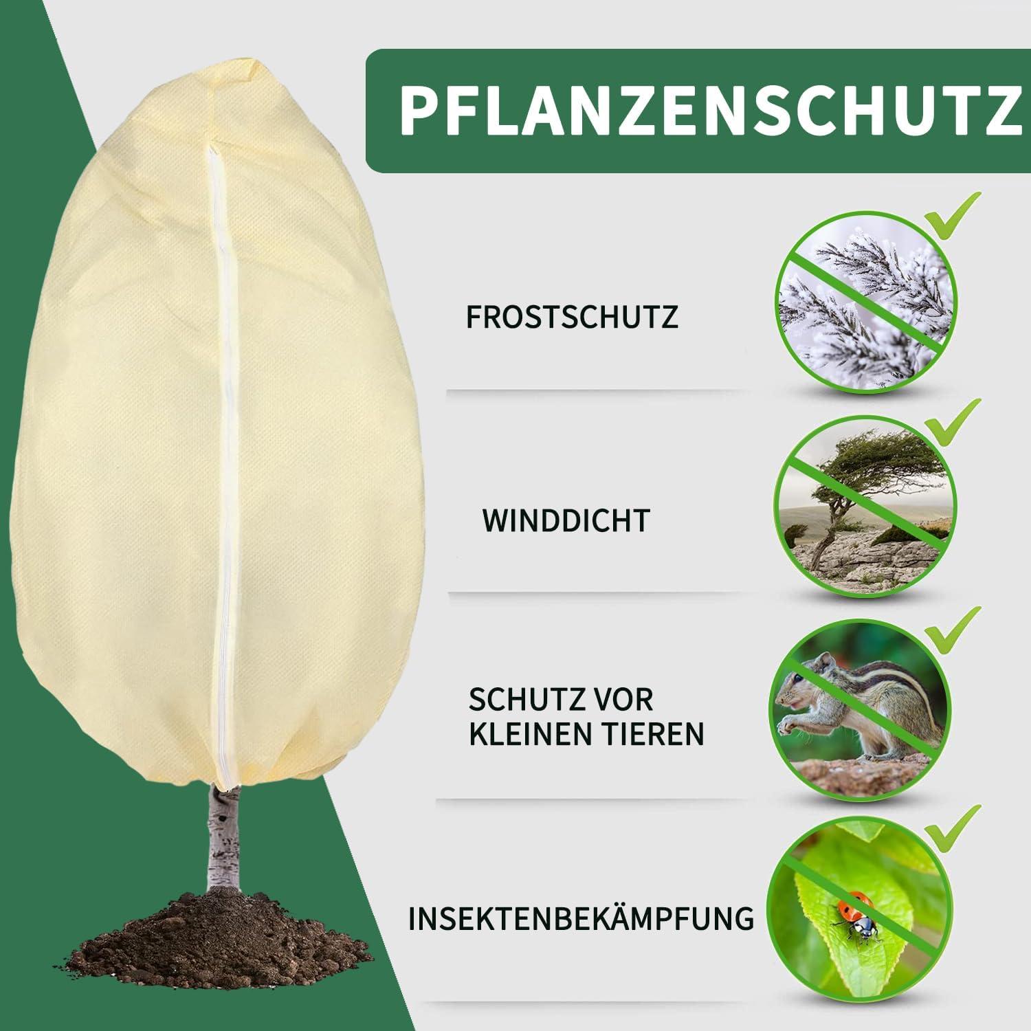 Winterschutz für Pflanzen atmungsaktiv 85 g/m² 200x240cm Beige