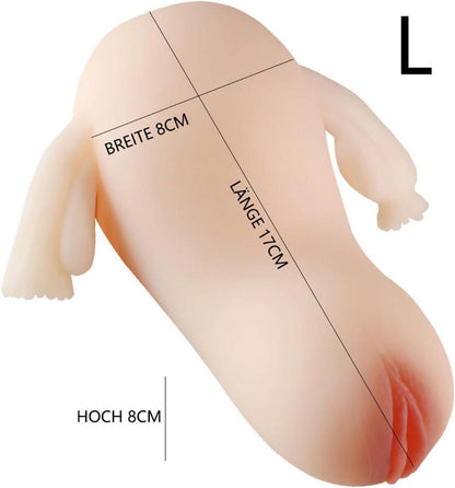 Realistischer Masturbator Taschenmuschi 3D Simulation Vagina Klitoris Anal Sexspielzeug