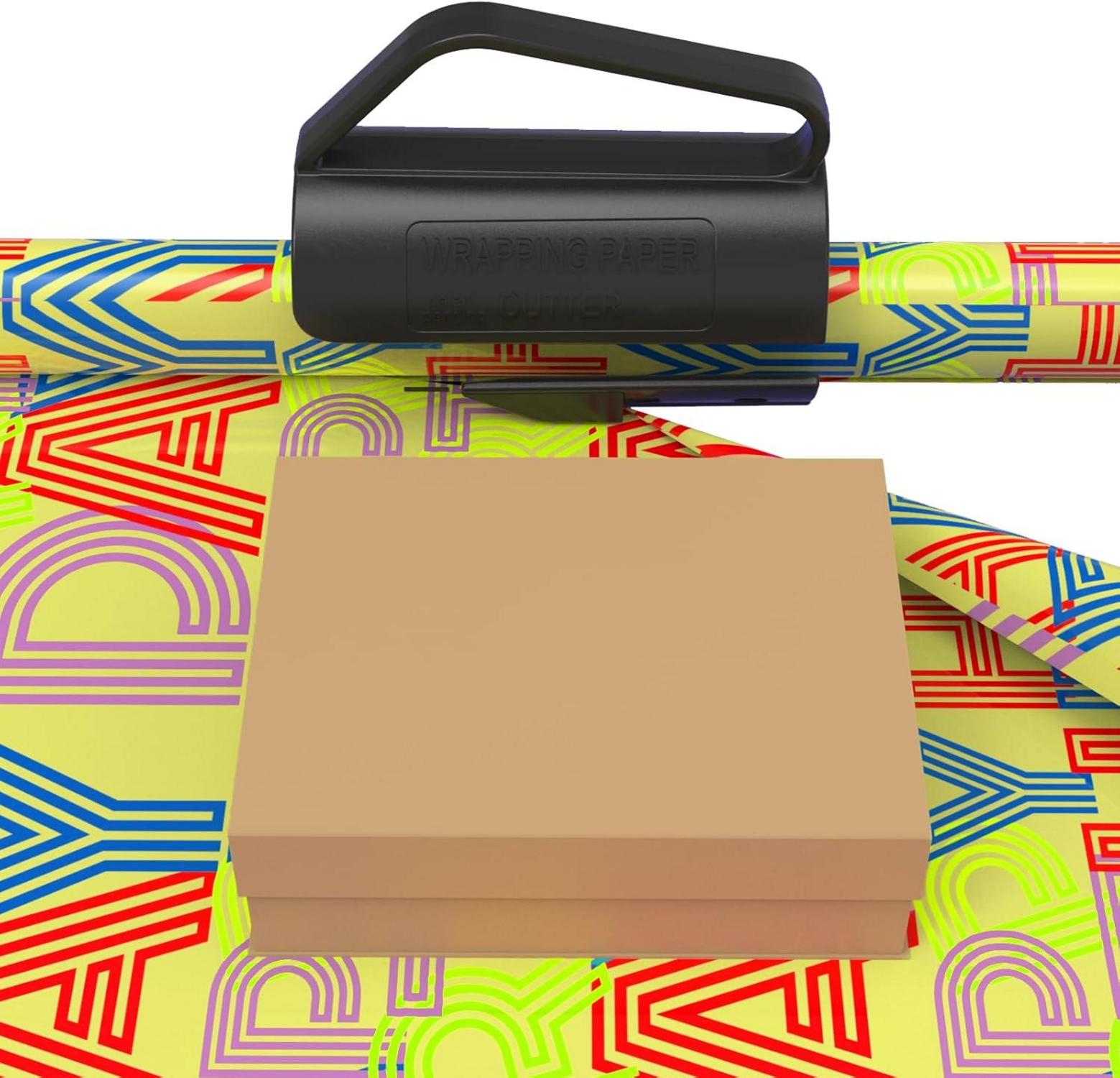 Geschenkpapier Schneider Rollen Weihnachten Geburtstag Cutter Schwarz