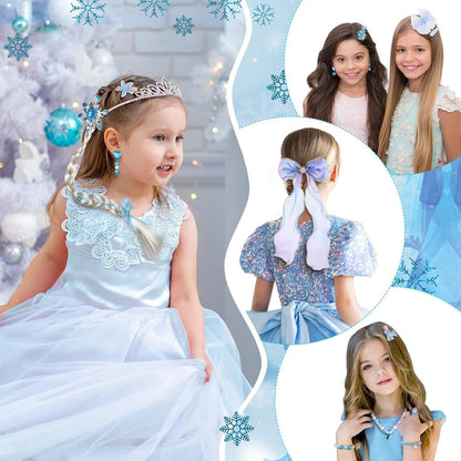 Adventskalender 2024 Schnee Thema Haarschmuck Mädchen 24