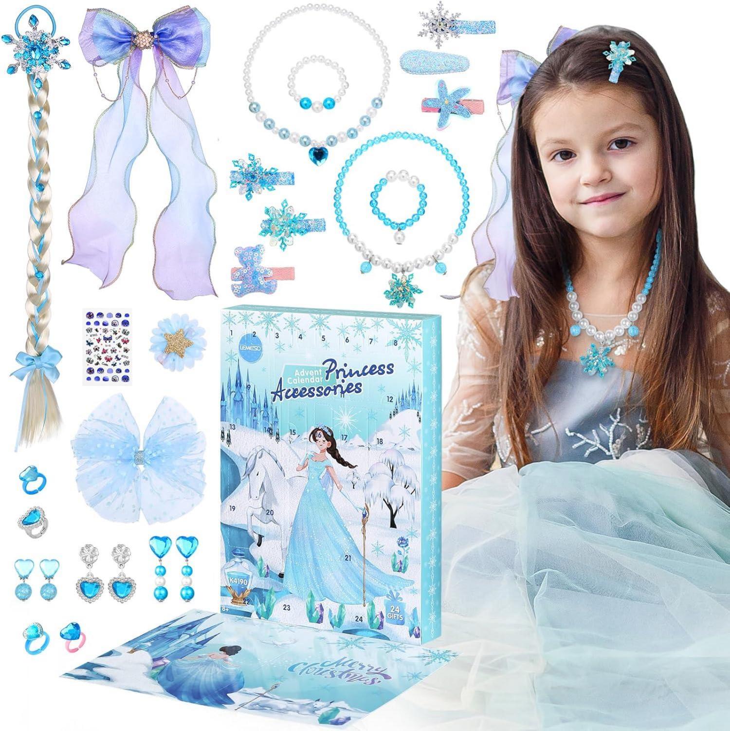 Adventskalender Eis Schneeflocke Schmuck 24 Tage Mädchen Kinder