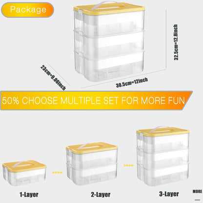Lego Aufbewahrungsbox Stapelbare Kinder Spielzeugkiste mit Deckel