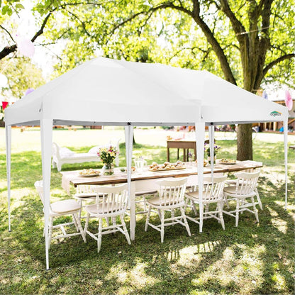 Faltpavillon 3x6 Wasserdicht Winterfest Pop Up mit 6 Seitenwänden UV-Schutz