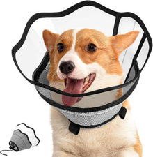 VavoPaw Halskrause Hund Leckschutz Op Hund Genesung Grau S