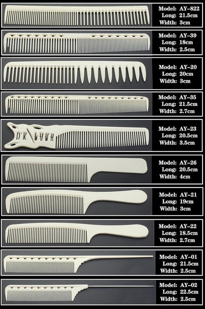 Professionelle Hitzebeständige Carbon Haarkamm Set 8-teilig