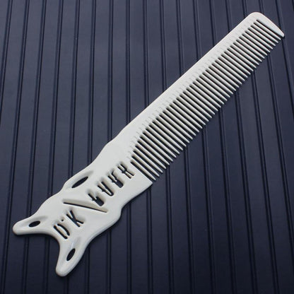 Professionelle Hitzebeständige Carbon Barber Kamm Set 8 Stück - Weiß/Schwarz
