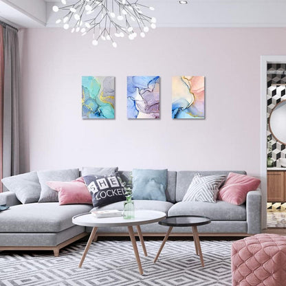 Abstrakte Wandbilder 40x30 cm für Wohnzimmer, Schlafzimmer & Bad