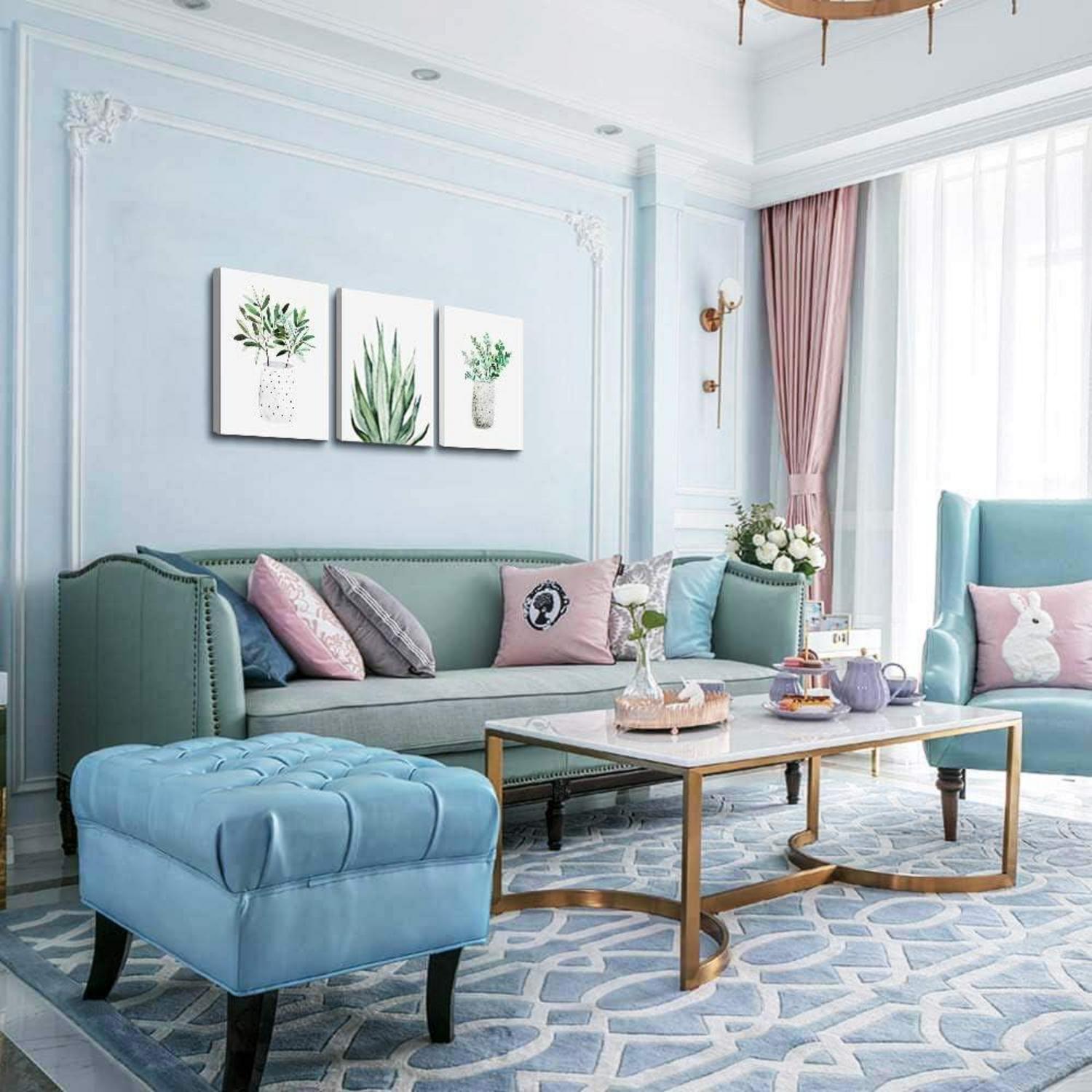 Aloe Vera Grüne Pflanzen Wandbild 40x30cm Wohnzimmer