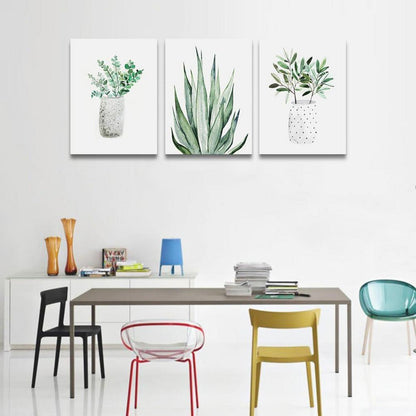 Aloe Vera Wandbilder Grüne Pflanzen Deko 40 x 30 cm