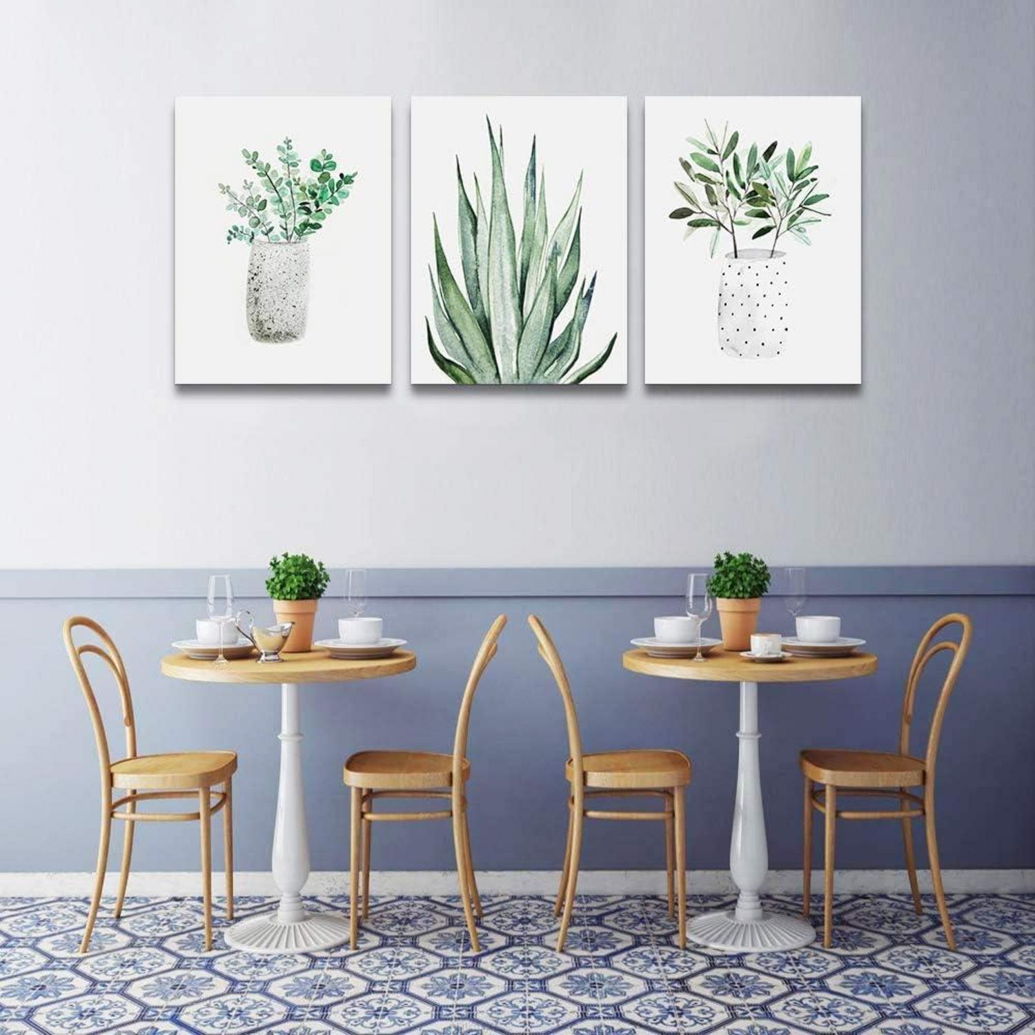 Grüne Pflanzen Aloe Vera Wandbilder 40x30cm Wohnzimmer Büro Küche