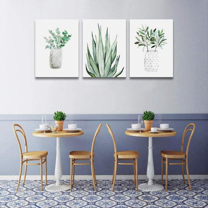 Grüne Pflanzen Aloe Vera Wandbilder 40x30cm Wohnzimmer Büro Küche