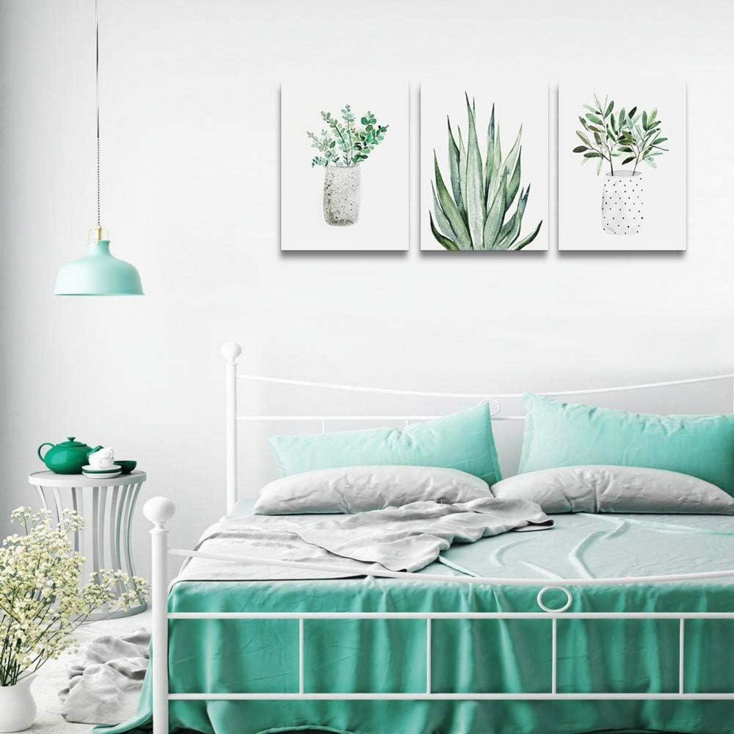 Grüne Pflanzen Aloe Vera Wandbilder 40x30cm Wohnzimmer Büro Küche