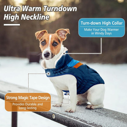 Hundemantel Hundejacke wasserdicht warm Winter Klettverschluss NAVY XL
