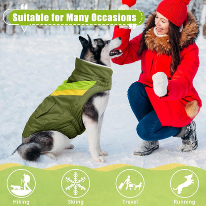Hundemantel Winterjacke Große Hunde Klettverschluss Fleece ALADC1104 XXL